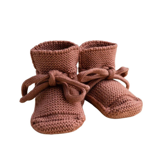 Chaussons en laine de mérinos - Brique par Hvid - Chaussures et chaussons | Jourès