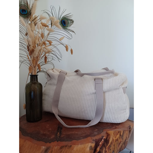 Sac à Langer Sofia - Velours Beige par Caramel au Sucre - Caramel au Sucre | Jourès