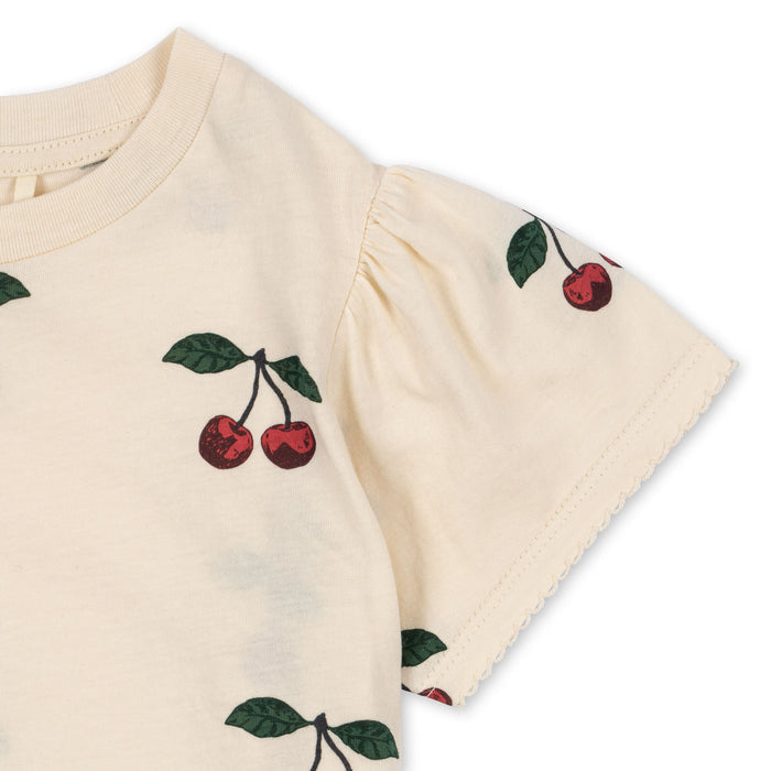 Tee-shirt à manches bouffantes famo - Ma grande cerise par Konges Sløjd - Vêtements, bodies et pyjamas | Jourès