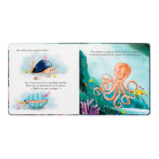 Odell la Petite Pieuvre Courageuse - Livre par Jellycat - Les mignonneries à prix mini | Jourès