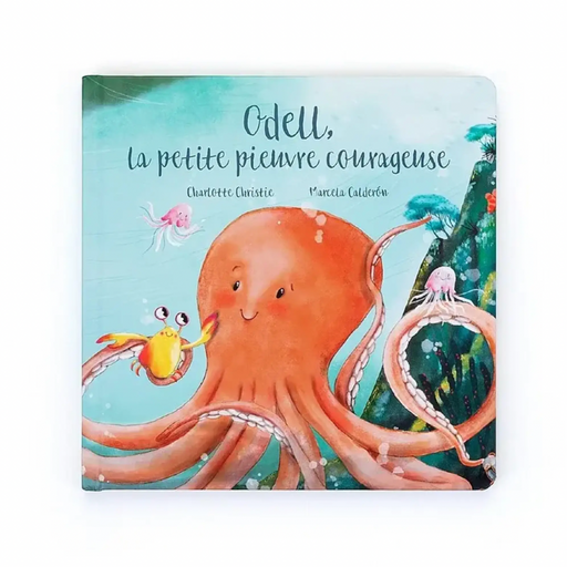 Odell la Petite Pieuvre Courageuse - Livre par Jellycat - Les mignonneries à prix mini | Jourès