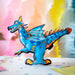 Coloriage Gonflable - Dragon par Ara Creative - 3 à 6 ans | Jourès