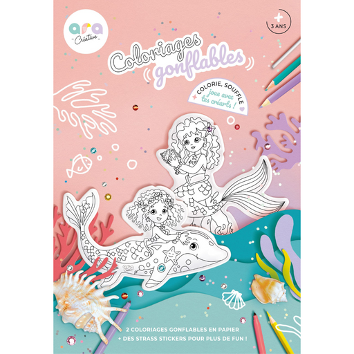 Coloriages Gonflables - Sirènes par Ara Creative - Jeux et jouets | Jourès
