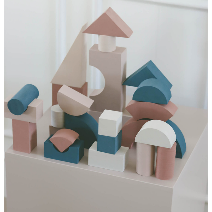 KiddyMoon blocs mous pour bébé cubes de construction en mousse, Cubes: Gris  Clair/ Gris Foncé