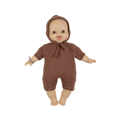 Combinaison Félix en tricot caramel chiné - Babies par MiniKane - Les mignonneries à prix mini | Jourès