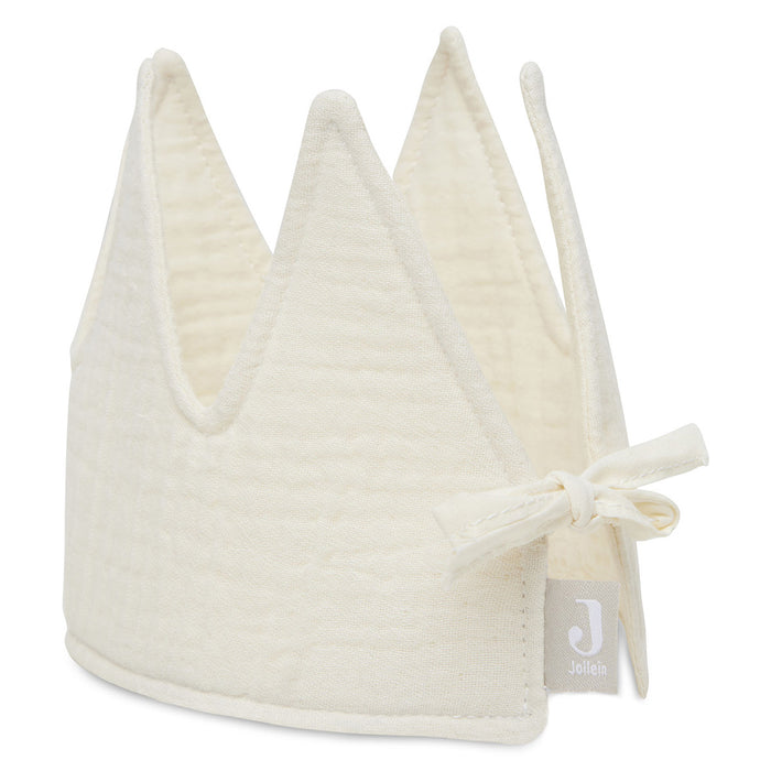 Couronne d'anniversaire en tissu - Ivory par Jollein - Fête déguisée | Jourès
