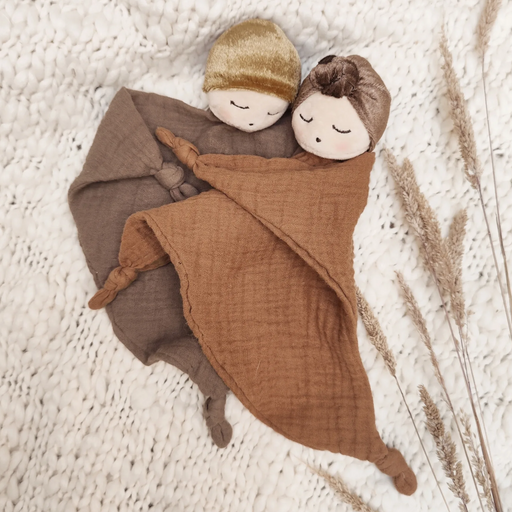 Doudou lange poupée Du and Dou - Marron par Mrs.Ertha - Les meilleures ventes | Jourès