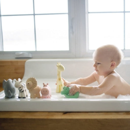 Jouet de dentition et bain Girafe en caoutchouc naturel par Tikiri - Jeux de bain | Jourès