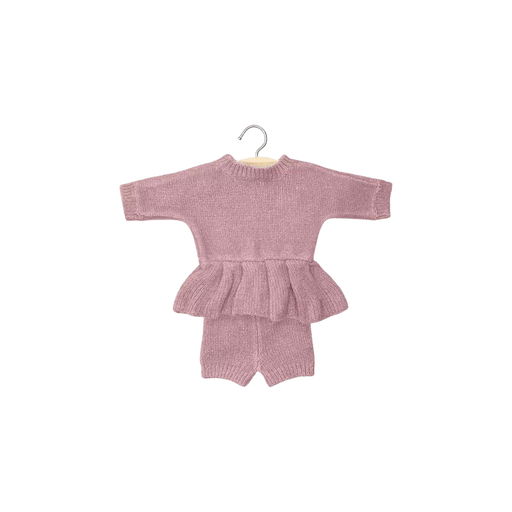 Ensemble Félicie en tricot rose thé – Babies par MiniKane - Poupées et Poupons | Jourès