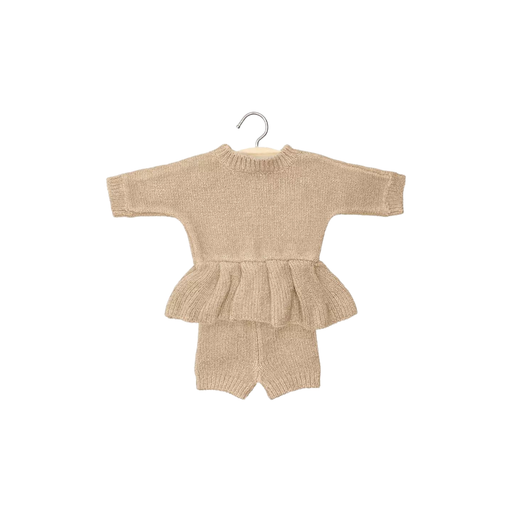 Ensemble Félicie en tricot crème – Babies par MiniKane - Univers Poupées | Jourès