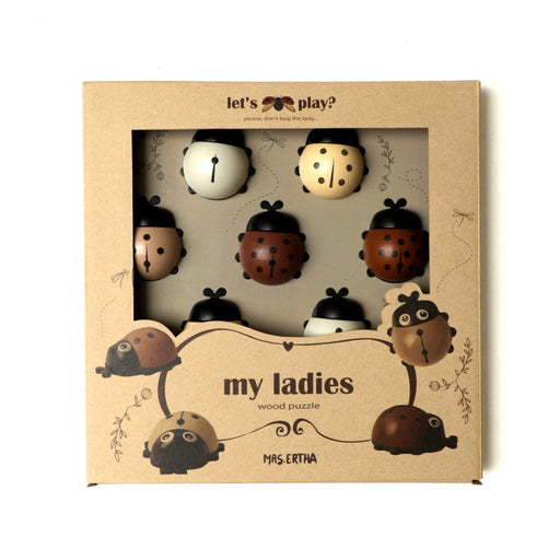 Puzzle en bois XL - Coccinelles par Mrs.Ertha - Mrs Ertha | Jourès