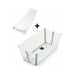 Baignoire pliable Bundle avec support nouveau-né - Transparent/Vert par Stokke - Baignoires, pots et accessoires | Jourès