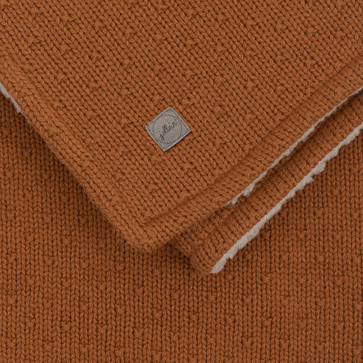 Couverture Teddy Bliss Knit - Caramel par Jollein - Décoration | Jourès
