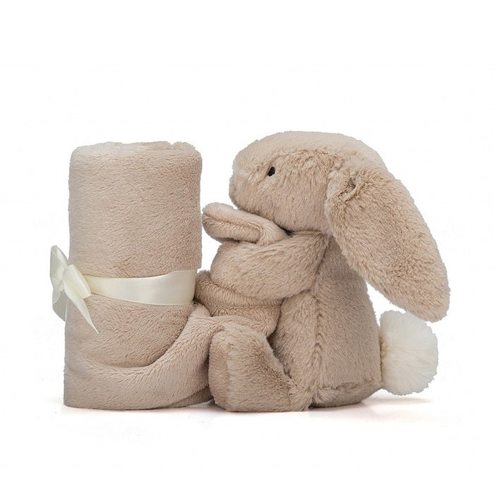 Couverture Doudou Lapin - Bashful Beige Bunny par Jellycat - 0 à 1 an | Jourès