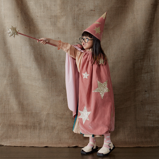 Costume d'ensorceleur en velours rose par Meri Meri - Fête déguisée | Jourès