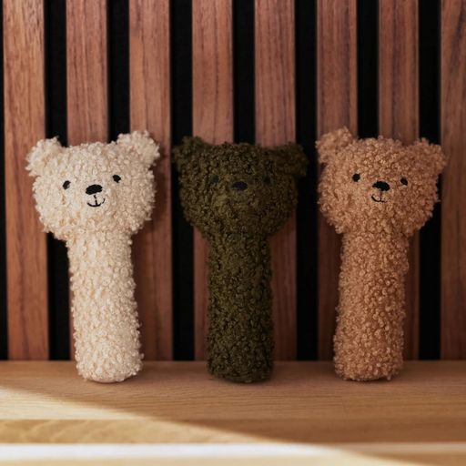Hochet Teddy Bear Naturel par Jollein - Jeux et jouets | Jourès