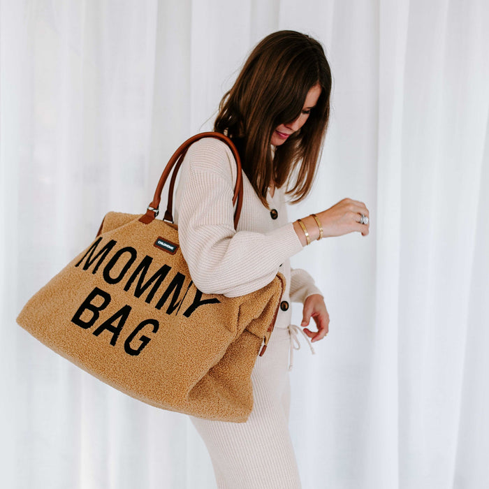 Sac à langer Mommy Bag - Teddy brun par Childhome - Cadeaux de naissance | Jourès