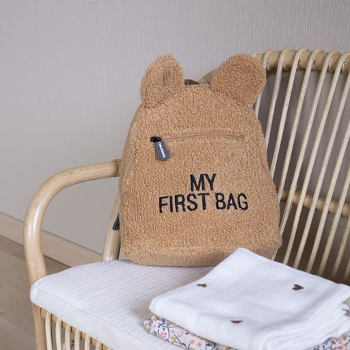Sac à dos My First Bag - Teddy brun par Childhome - Sacs à dos et sacs pour enfants | Jourès