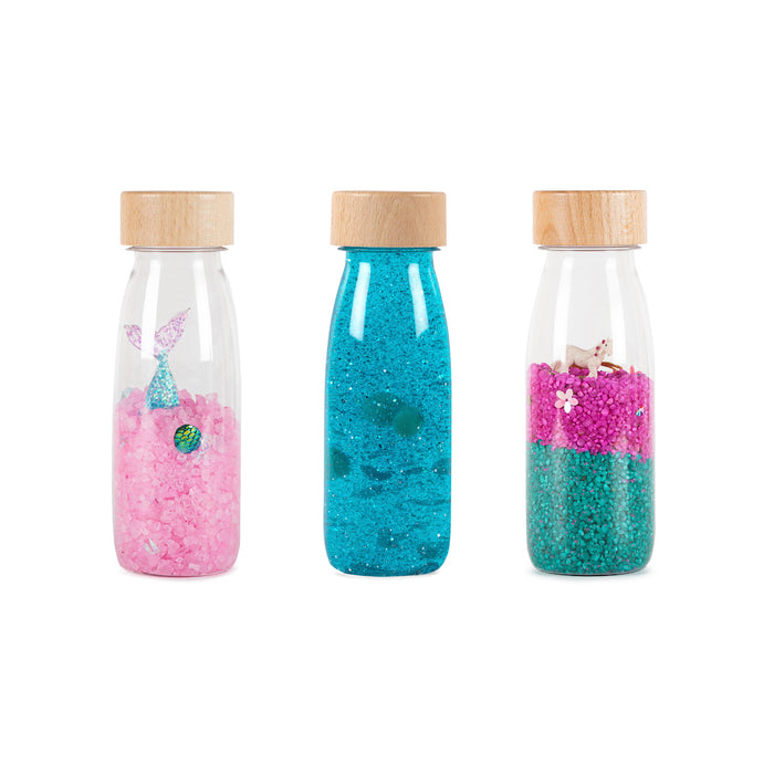 Pack 3 bouteilles sensorielles FANTASY par Petit Boum - Bouteilles sensorielles | Jourès