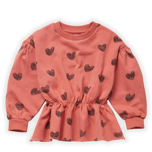 Sweatshirt Peplum Heart par Sproet & Sprout - On laisse pas bébé dans un coin 👶 | Jourès