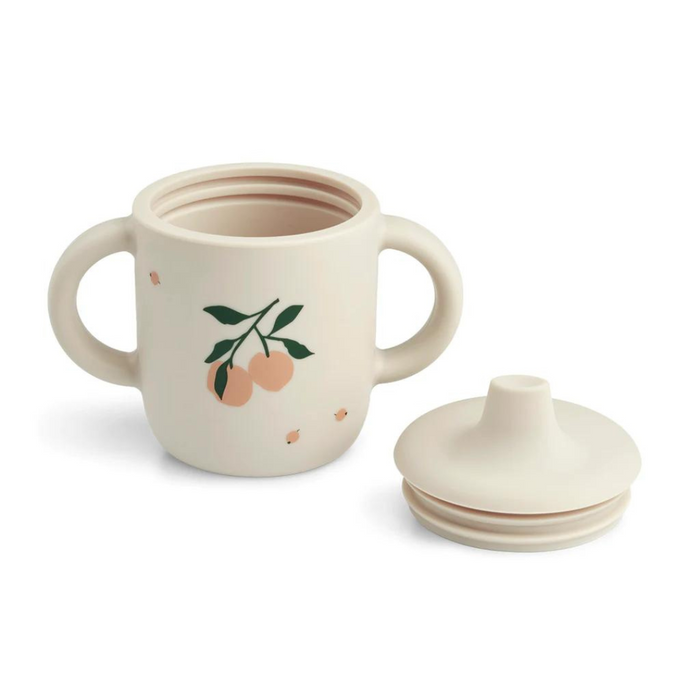 Tasse d'apprentissage Neil - Peach/Sandy par Liewood - Tasses et gobelets | Jourès