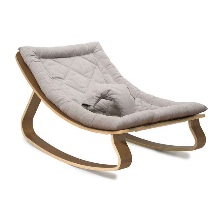 Transat LEVO en bois de hêtre - Coussin Sweet Grey par Charlie Crane - Cadeaux de naissance | Jourès