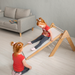 Triangle d'escalade en bois pour enfants - Blanc par LUNAtoys - 1 à 3 ans | Jourès